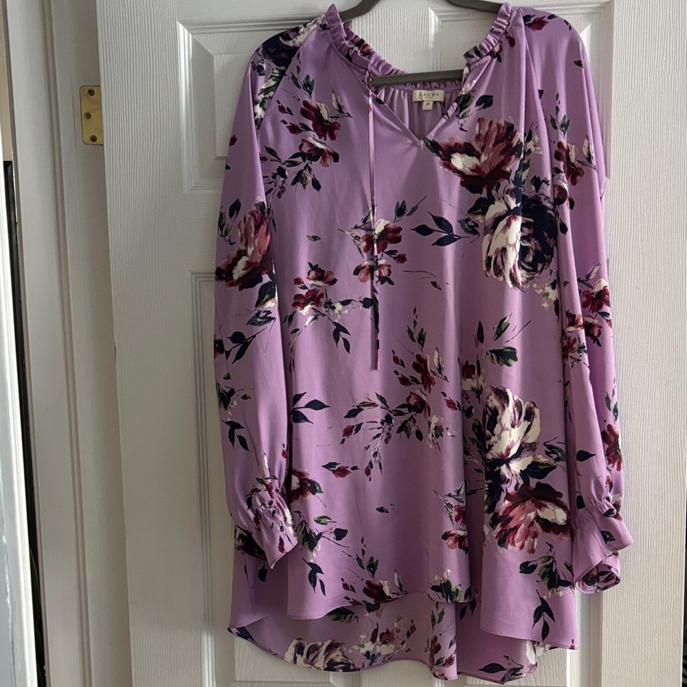 Floral Purple Blouse